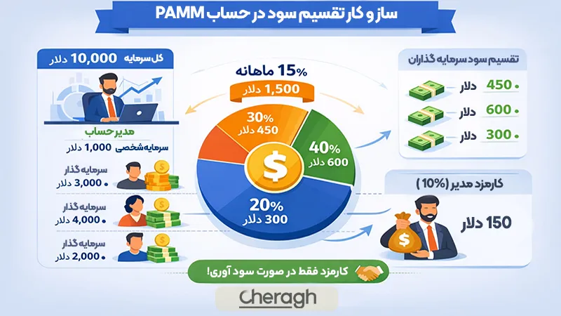 سازوکار تقسیم سود در حساب پم