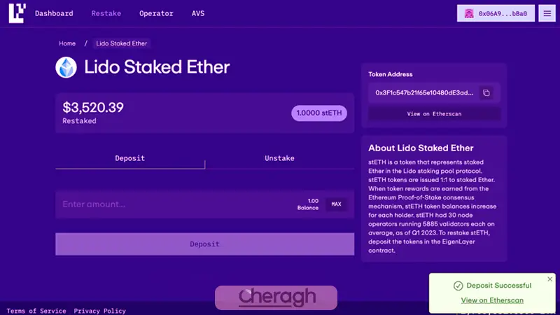 نحوه ضرب و بازخرید توکنهای لیکویید استیک