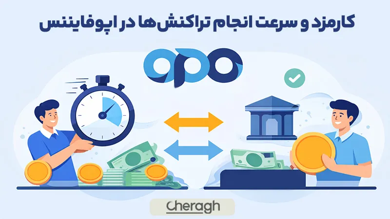 کارمزد و سرعت انجام تراکنشها در اپوفایننس